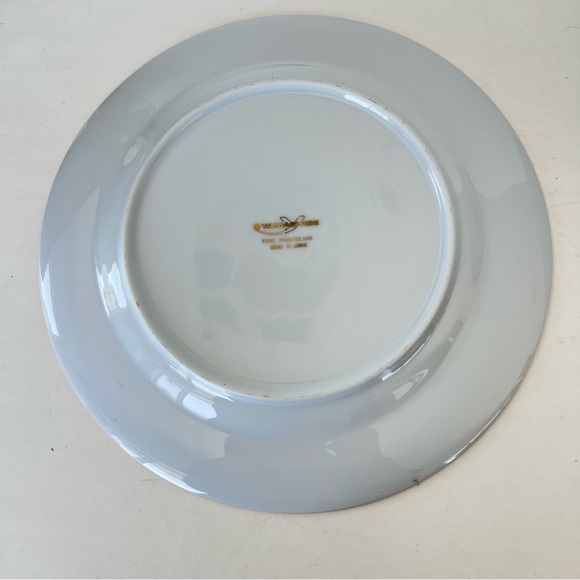 YAMASHIGE Japan 8 Pc Cobalt Blue Gold Encrusted Dinner w Salad Plates Porcelain - Picture 10 of 11